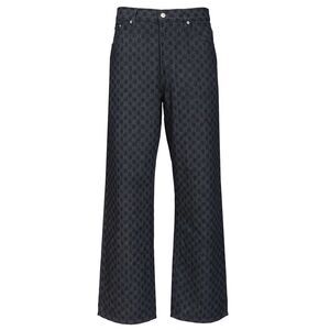 Dries Van Noten Men Floral Wide-Leg Jeans